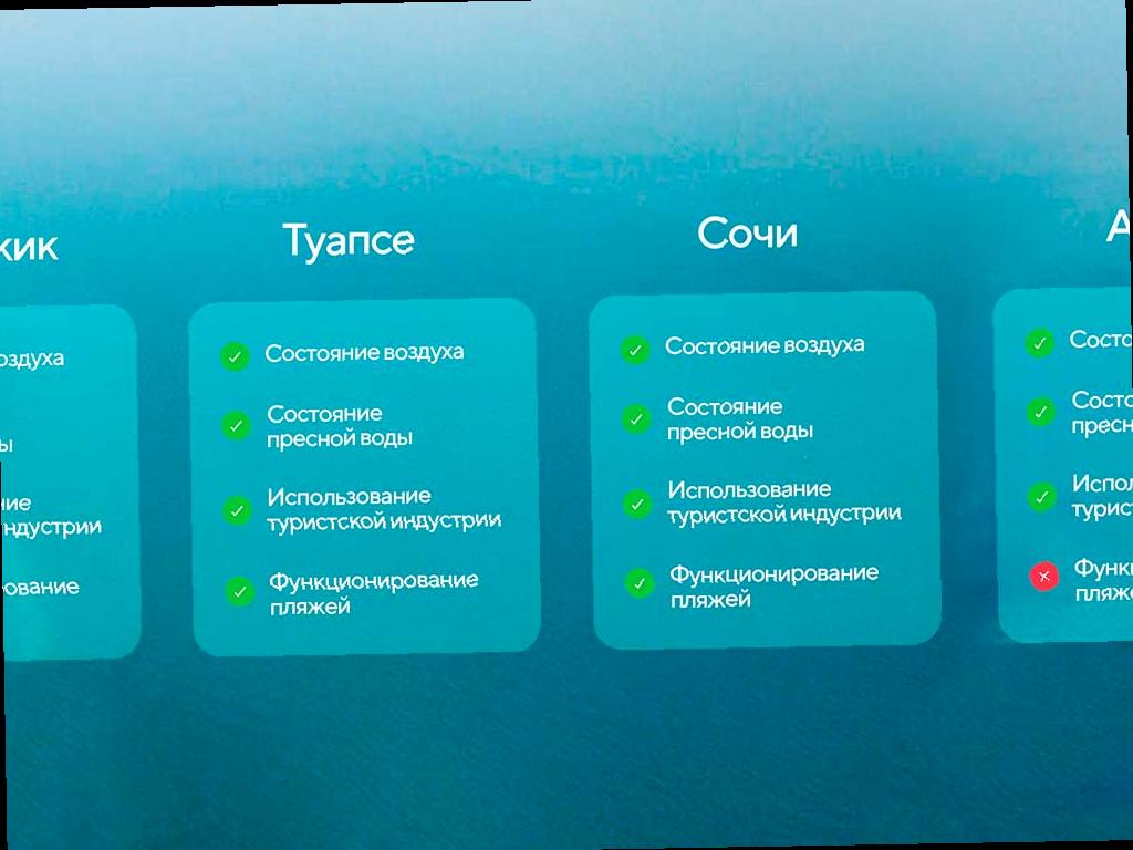 В Краснодарском крае теперь можно узнать о состоянии курортов