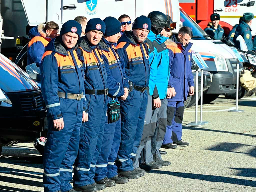 Масштабные учения экстренных служб провели в горах Сочи