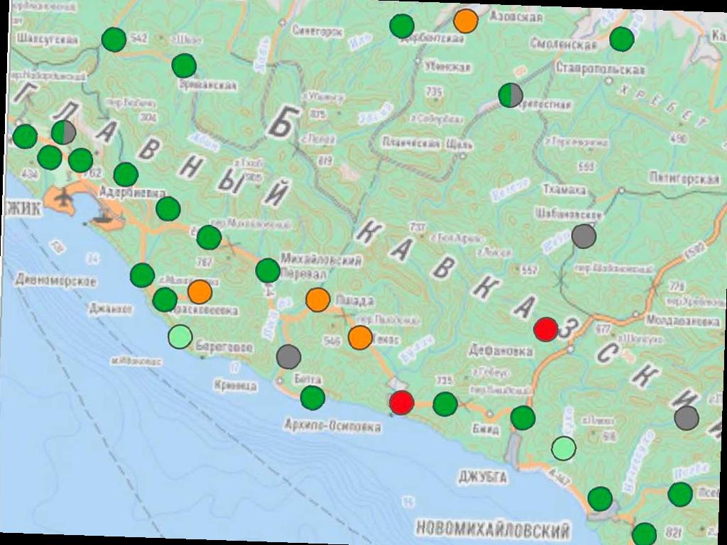 Предупреждение о возможном подъеме уровня воды в реках на Кубани