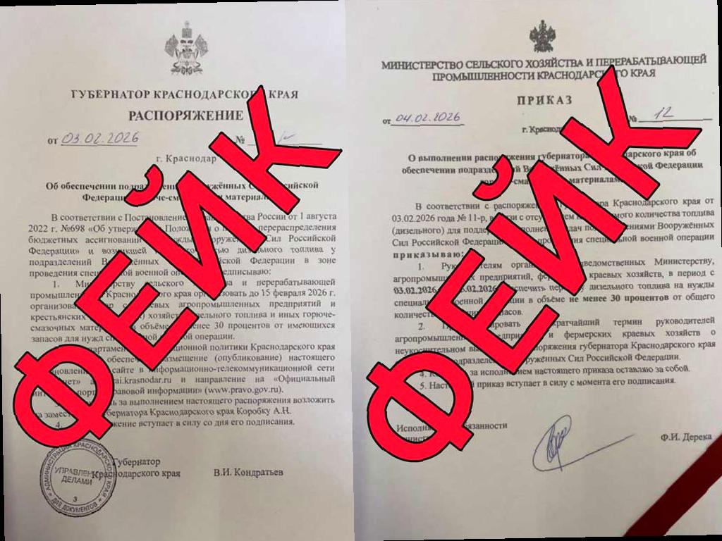 Кубанский оперштаб опровергает информацию о передаче топлива на нужды Вооруженных Сил РФ